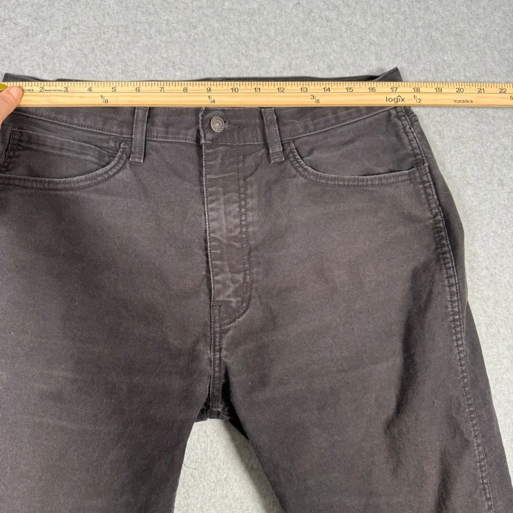 Levis Workwear Fit Mens 36x30 Charcoal Black Stretch Utility Pants Grunge Punk